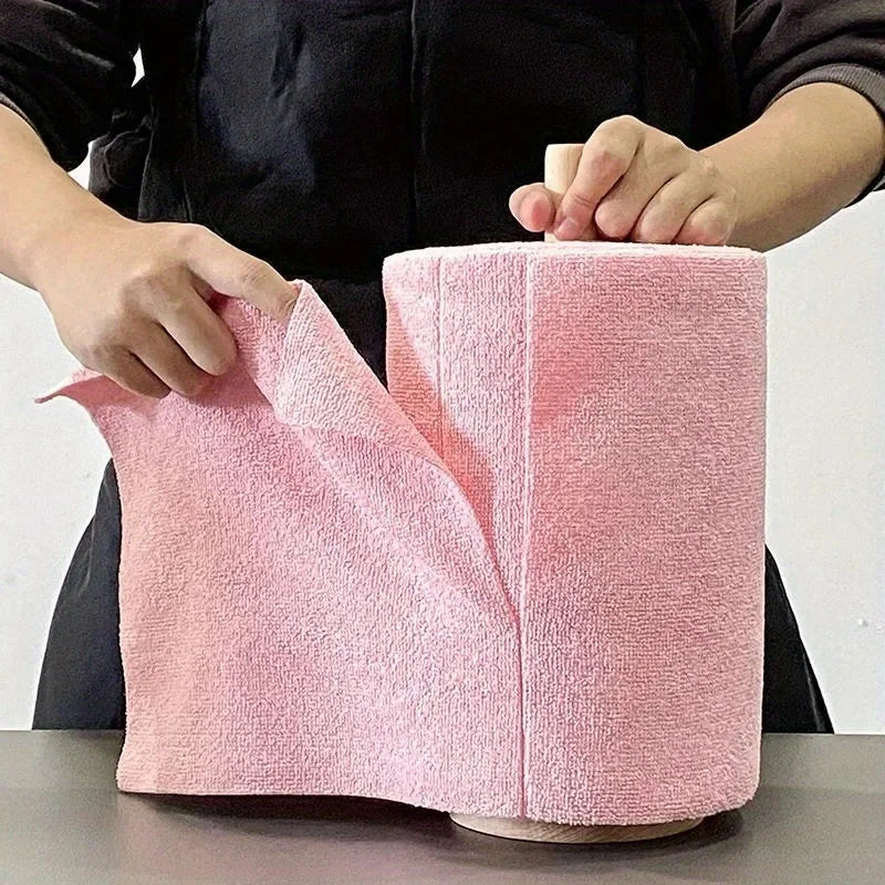Absorbent Household Cleaning Towel Roll - Versatile Dishwashing & Car Washing Cloth