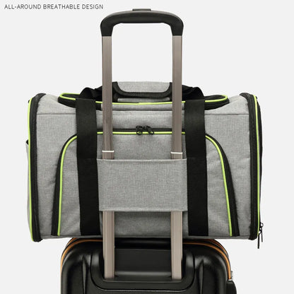 Pet Carrier Bag Up To 10kg Foldable Breathable Soft-Sided Travel Carrier Fall 2025 Safe Locking Zippers