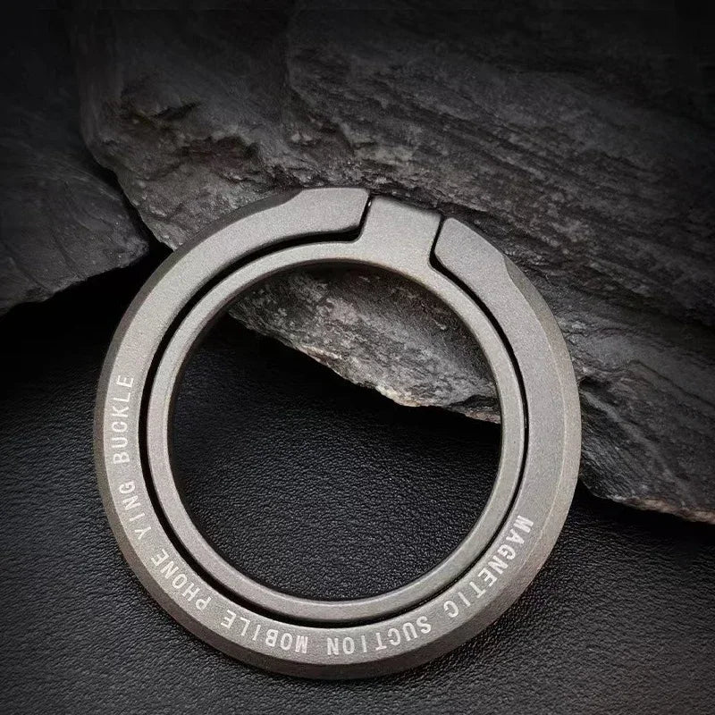 Magnetic iPhone Ring Holder - Foldable Grip Stand & Accessories for Mobile Support