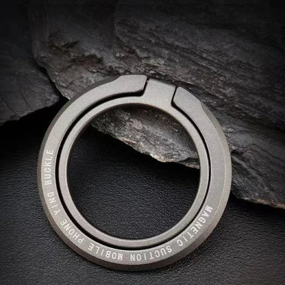 Magnetic iPhone Ring Holder - Foldable Grip Stand & Accessories for Mobile Support