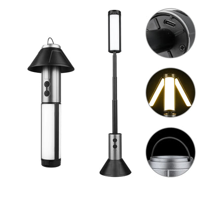 LED Searchlight Telescopic Folding ThreeHead Light, Rechargeable Outdoor Camping Light, Emergency Car Repair Fall2026