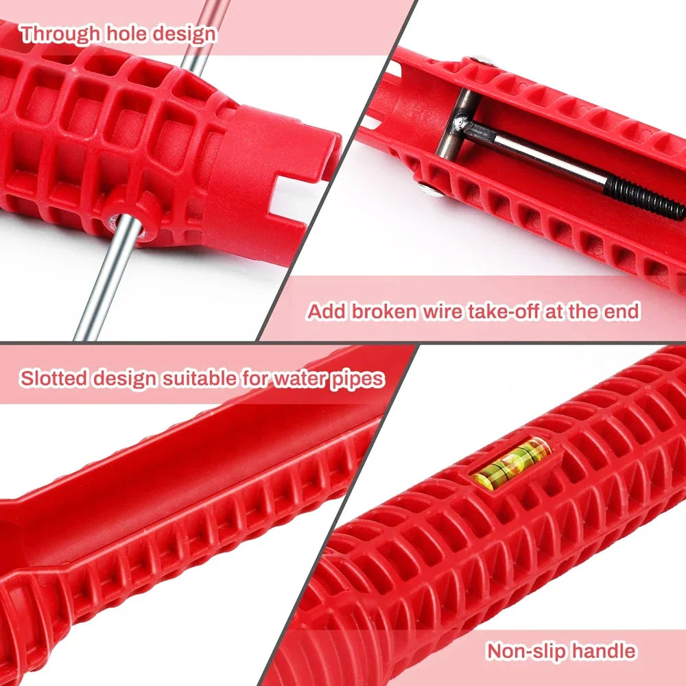 8 In 1 Multi-Purpose Magic Wrench for Home Tools - Plumbing & Faucet Installation Gadget