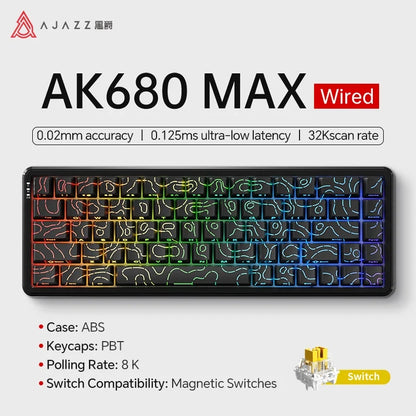 Mechanical Keyboard Sixty Mini Wireless ARGB Magnetic Hall