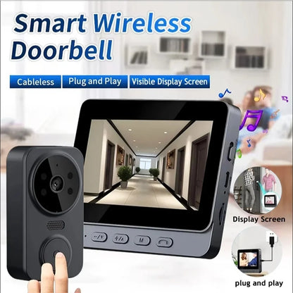 Wireless Video Doorbell Bundle Smart Security Kit With Night Vision 2.4G WiFi Cloud Storage Spring 2026