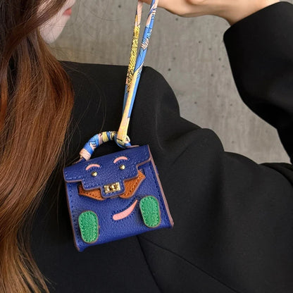 1+1 Free Birkin Inspired Mini Hand Bag - Tiny PU Leather Bag Charm