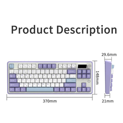 Mechanical Keyboard 87 Key Tri Mode RGB Hot Swappable