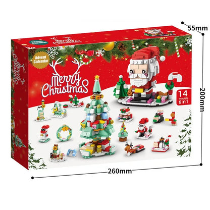Christmas Building Blocks Advent Calendar DIY Kit Kids