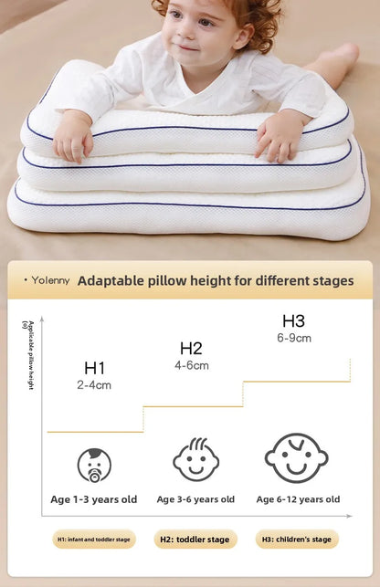Baby Neck Support Pillow – All-Season Cotton Sleeping Pillow for Toddlers & Kindergarten Kids