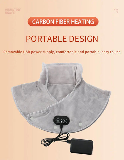 Neck Shoulder Heating Massager Infrared Vibration Therapy Pad – Pain Relief 2026