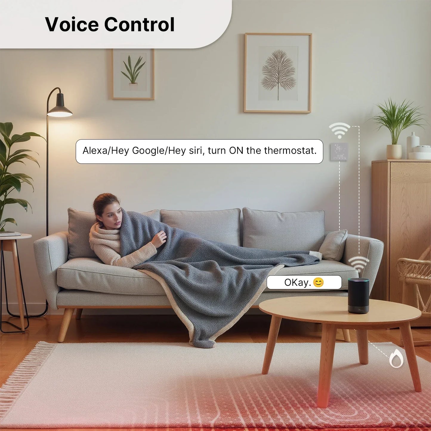 Smart Thermostat Matter WiFi Temperature Controller For Water Boiler Fall 2025 Energy Saving