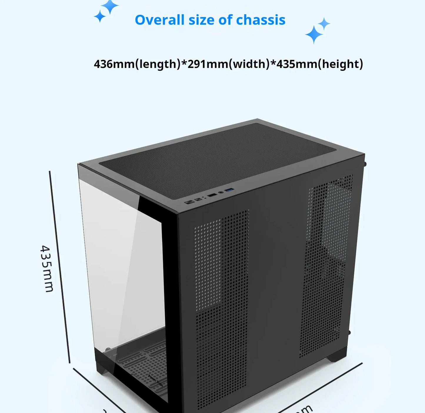 Gaming PC Case Dreamland Pro ATX Dual Glass 360mm Chassis