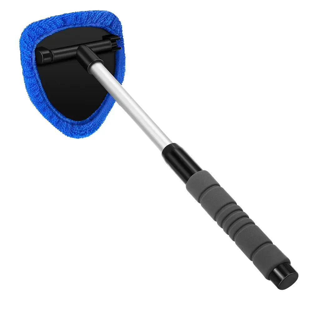 Car Window Cleaner Kit Glass Cleaning Tool Microfiber Telescopic Handle Spring 2026 Streak Free Glass