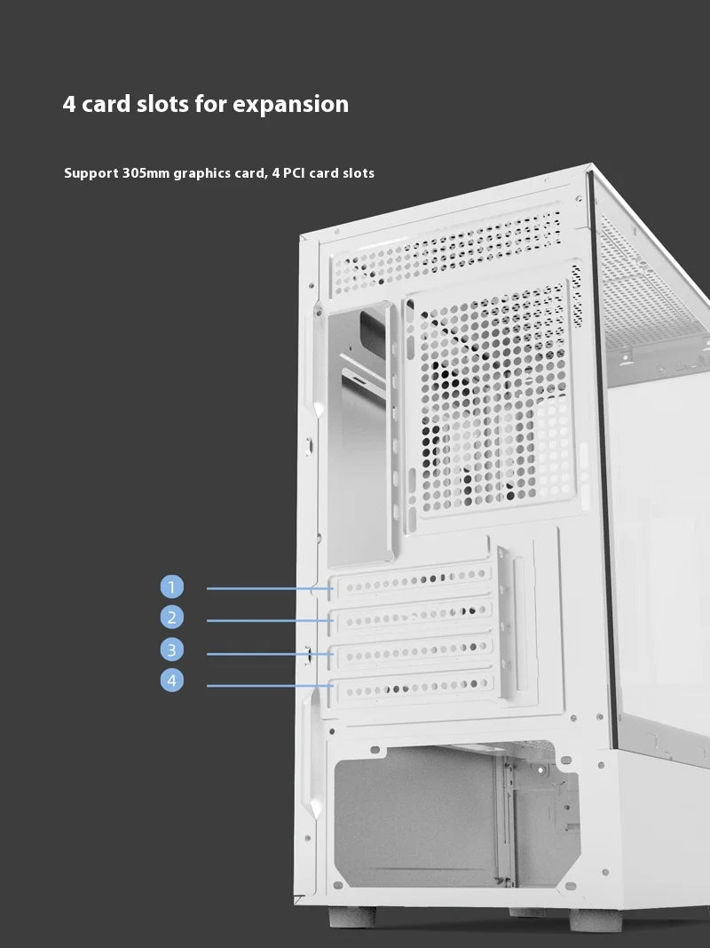 Mini ITX PC Case 240mm Water Cooling MicroATX Chassis