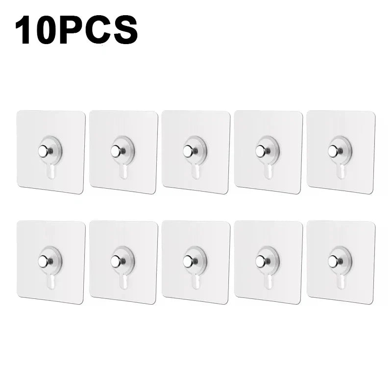 Adhesive Hooks 10 Pack No Drilling Wall Hooks Waterproof For Kitchen And Bathroom Fall 2026 Organization