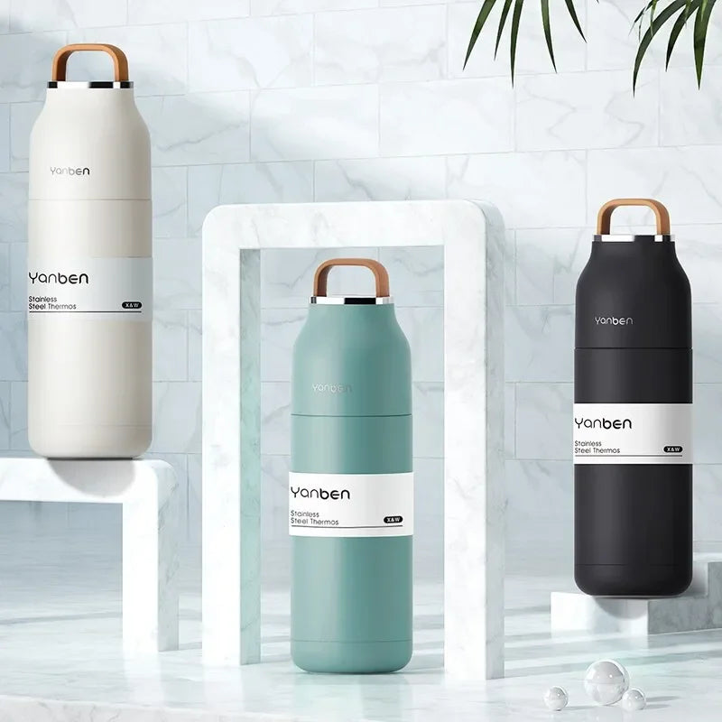 Travel Water Bottle 350ml 304 Stainless Steel Vacuum Thermos Flask Fall 2025 Insulated Leakproof On The Go