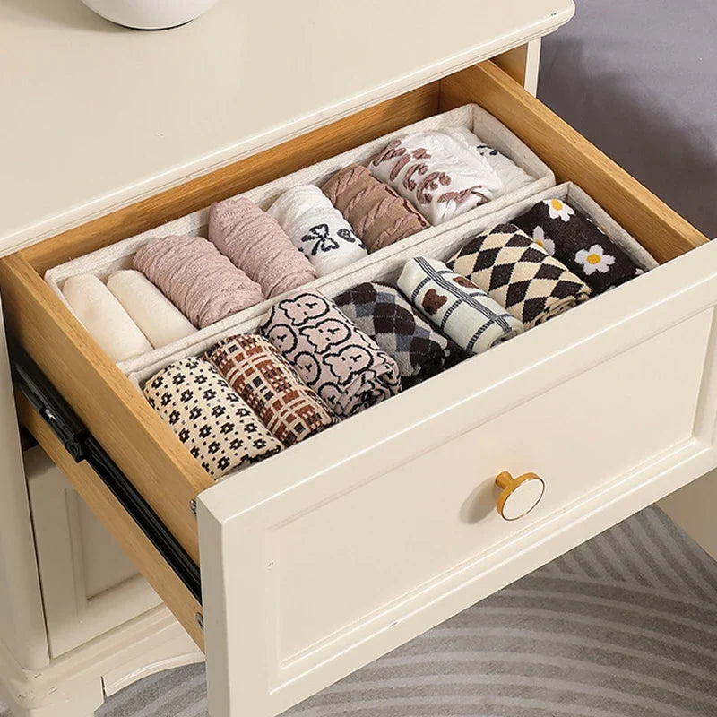 Clothes Storage Box with Home Organizers for T-Shirts, Jeans & Underwear - Drawer Cabinet Organizer