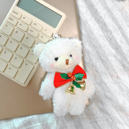 Variant image for Cute 12cm Plush Rabbit Keychain Doll - Soft Stuffed Animal Keychain Gift for Girls in Blush Pink-6