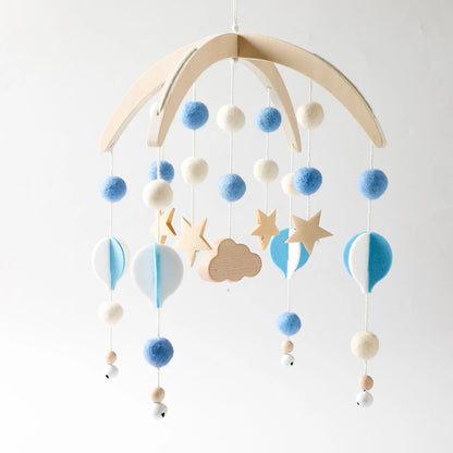 Baby Mobile Wooden Crib Hanging Toy Newborn Nursery Fall 2025 Soothing Music Developmental Gift
