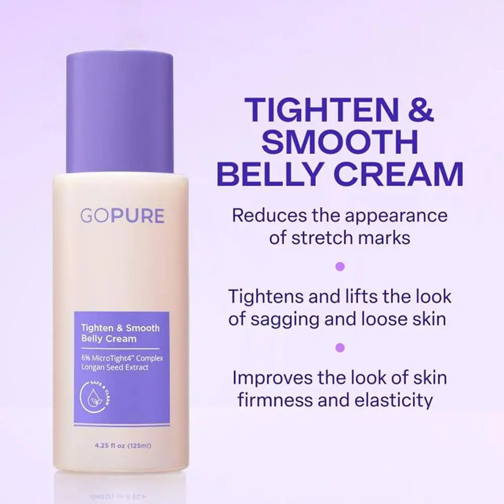 Belly Cream 125ml Tighten And Smooth MicroTight4 Longan Seed Extract Skincare Fall 2026 Moisturizing Skin Repair