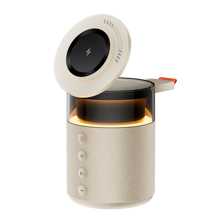 Wireless Charging Station 5 In 1 Magnetic Dock With Bluetooth Speaker Night Light Back To School 2026 Gift
