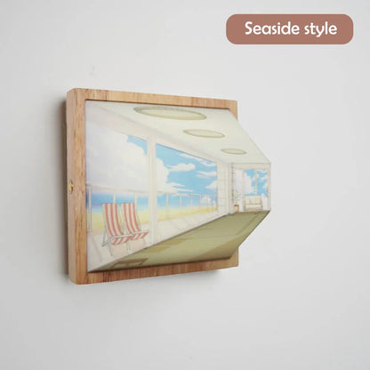 3D Wall Lamp ABS Optical Art Night Light Painting Style Ambient Wall Light Fall 2025 Energy Efficient Gallery Decor