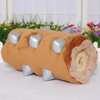 Plush Dragon Trio Stuffed Animals Set Rolling Log Toy