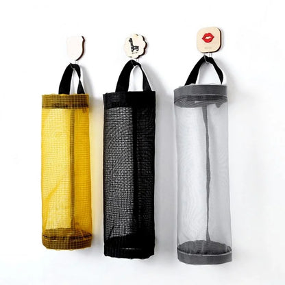 Wall-Mounted Home Organizers for Grocery Bags - Plastic Bag Dispenser & Kitchen Organizer