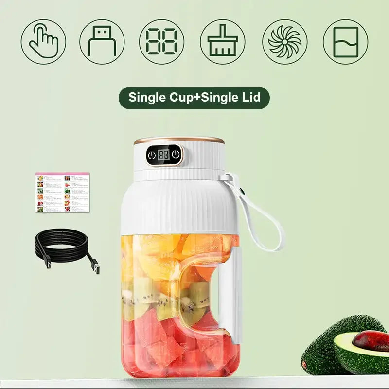 Portable Juicer Cup Multifunctional USB Blender With Digital Display Viral Trend Fall 2026 Travel