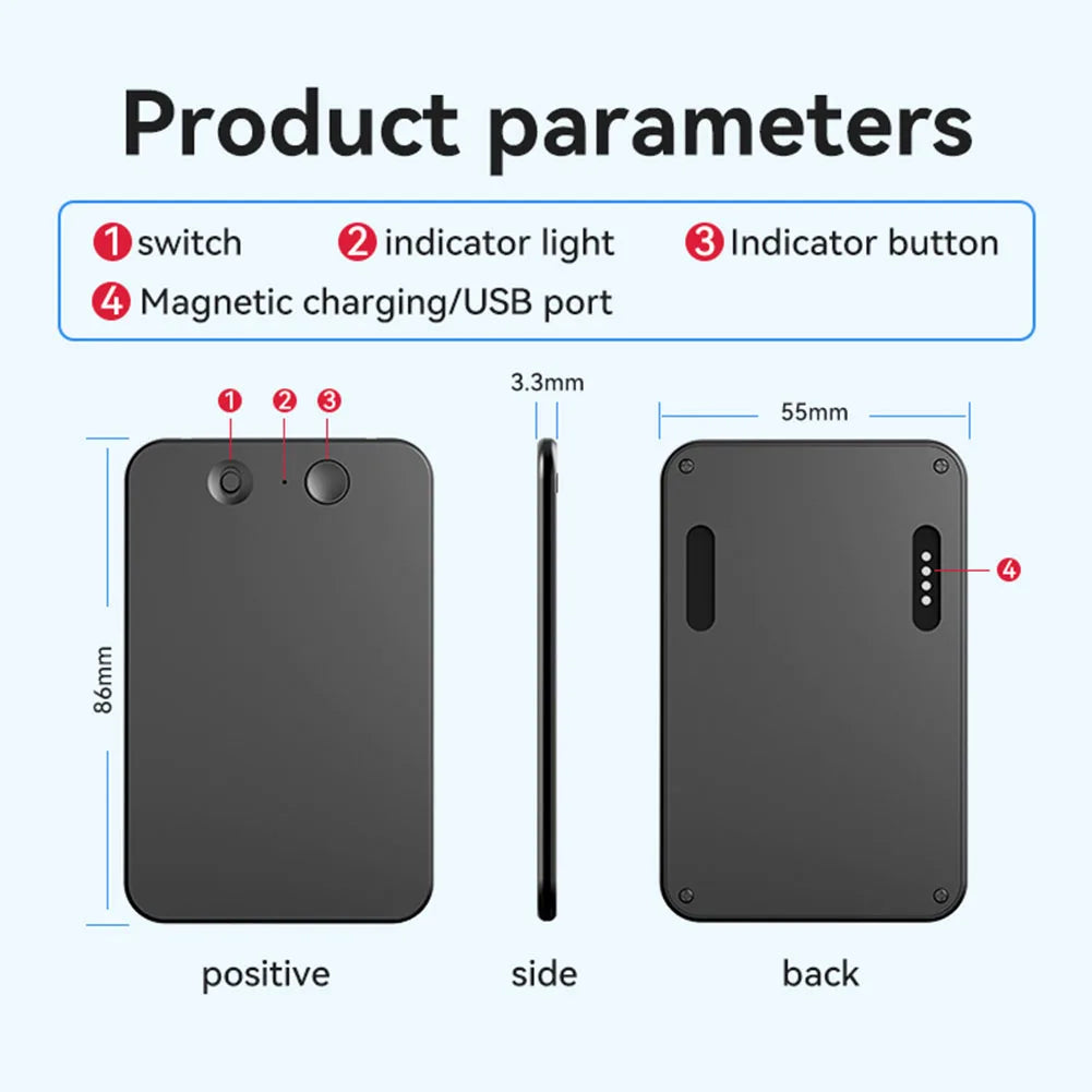 AI Voice Recorder 8GB 128GB Portable Multilingual Translator