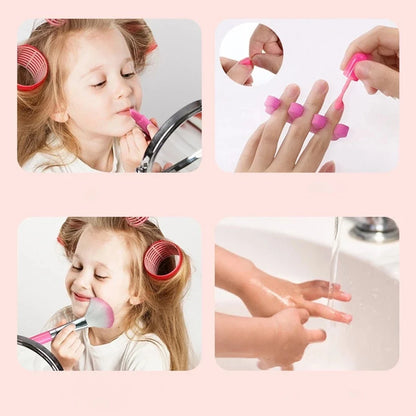 Princess Makeup Play Set for Kids - Safe, Non-Toxic Cosmetic Kit with Lipstick & Eye Shadow