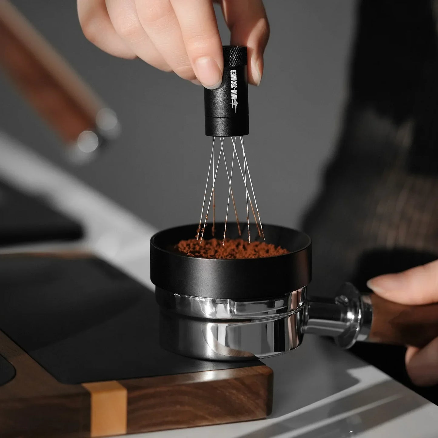 Coffee Distribution Tool Adjustable Magnetic WDT Stirrer Stand Barista Gifts Fall 2025 Precise Espresso Needles Included