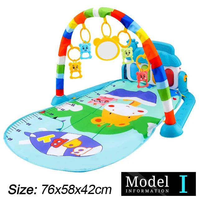 Baby Play Gym Piano Activity Mat With Hanging Toys Newborn Early Education Fall 2025 Sensory Motor Skill Gift