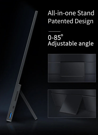 OLED 13.3 Portable Monitor Metal Frame Travel Display