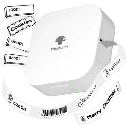 Label Printer Mini Pocket Thermal Maker - Wireless Portable Sticker Printer for Various Label Paper