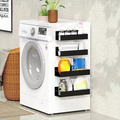 Magnetic Storage Shelf Cast Iron Side Hanging Organizer, Refrigerator And Washing Machine Space Saving 2025
