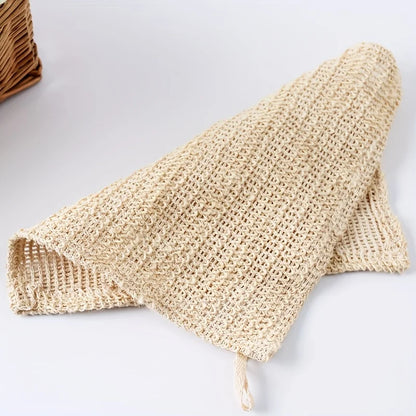 Exfoliating Towel Cotton Linen Bath Scrub Cloth Home Spa 2026 Gift Idea