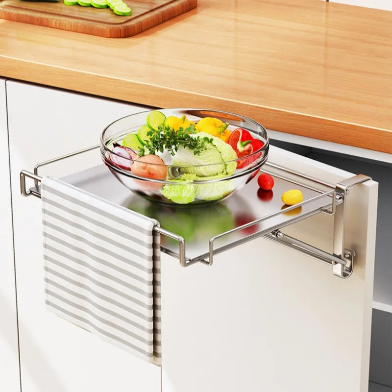Countertop Foldable Shelf Stainless Steel Wall Mounted Rack Small Space Living Fall 2025 Space Saving