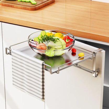 Countertop Foldable Shelf Stainless Steel Wall Mounted Rack Small Space Living Fall 2025 Space Saving