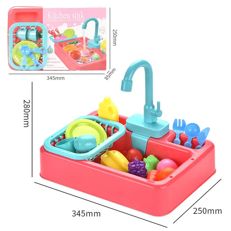 Variant image for Kids Play Kitchen Sink Set with Water Circulation System for Educational Role Play and Imaginative Fun-1