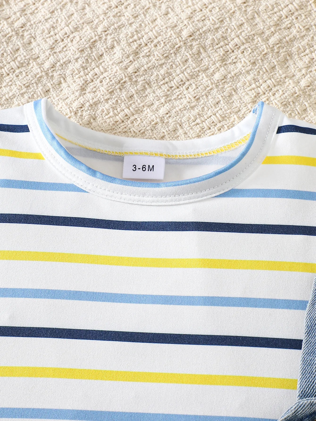Striped short-sleeve T-shirt from baby boys summer outfit
