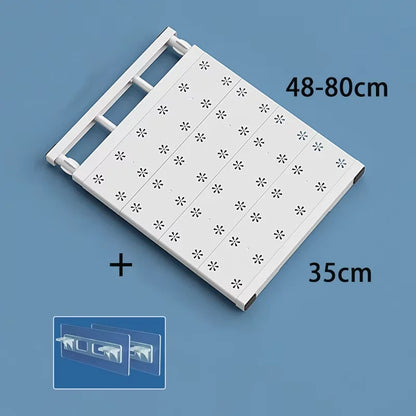 Wall-Mounted Adjustable Shelves - Home Organizers for Closet, Bathroom & Kitchen Storage