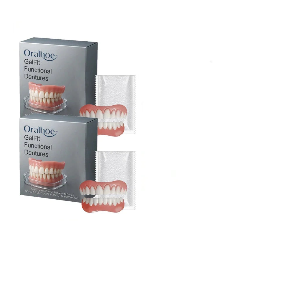 Soft Silicone Temporary Dentures Full Set – Safe, Easy Fit, Instant Smile Restoration 2026