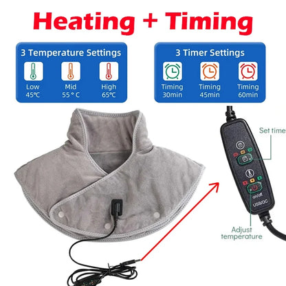 Neck Shoulder Heating Massager Infrared Vibration Therapy Pad – Pain Relief 2026
