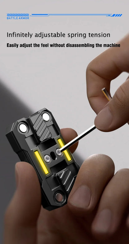 Luminous Push Slider Metal Fidget Toy EDC Stress Relief