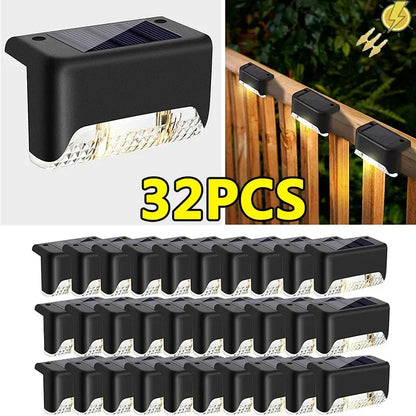 Solar Deck Lights Outdoor Waterproof LED Fence Lights for Patio Stairs Pathway Fall 2026 Eco Friendly