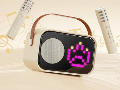 Kids Karaoke Machine Portable Bluetooth Speaker With 2 Wireless Microphones Party Gift 2025