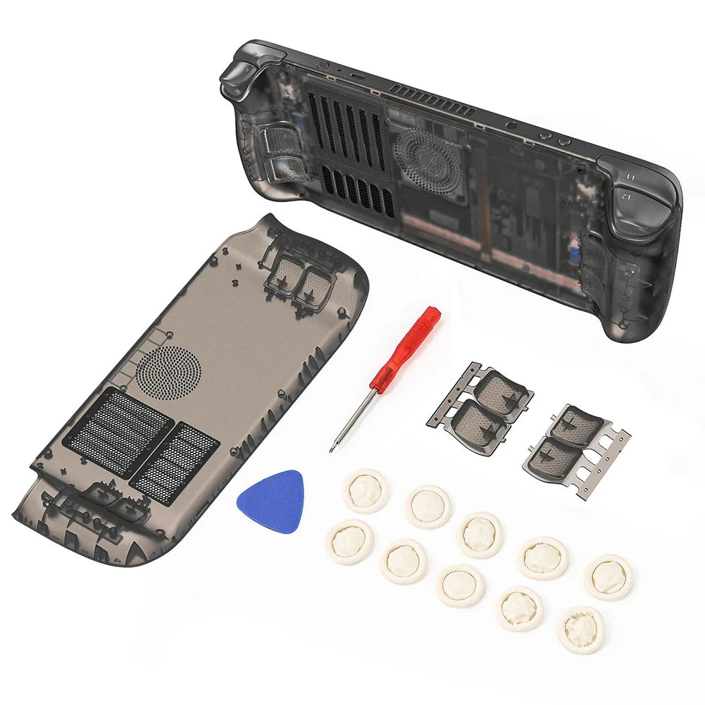 Steam Deck Clear Cooling Back Cover With Stand Bracket