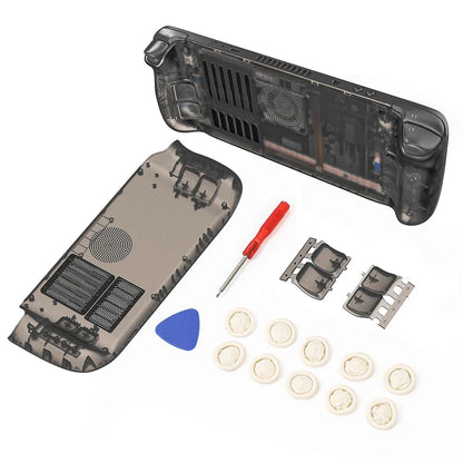 Steam Deck Clear Cooling Back Cover With Stand Bracket