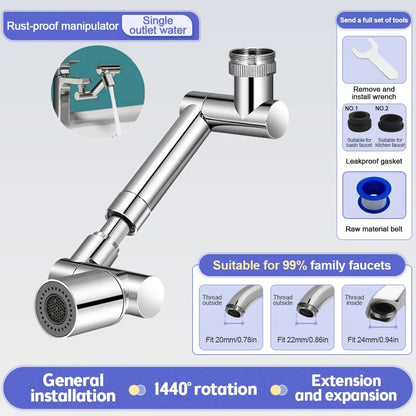 Faucet Extender 360° Swivel Robotic Arm Kitchen Sink Aerator, TikTok Viral Spring 2026 Reduces Splash