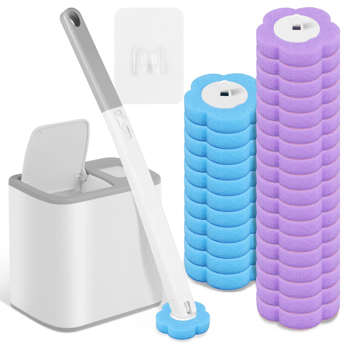 Disposable Toilet Brush Cleaning Kit With Long Handle Replacement Head And Auto Lid Opening, Eco Friendly Bathroom Tool Fall 2026